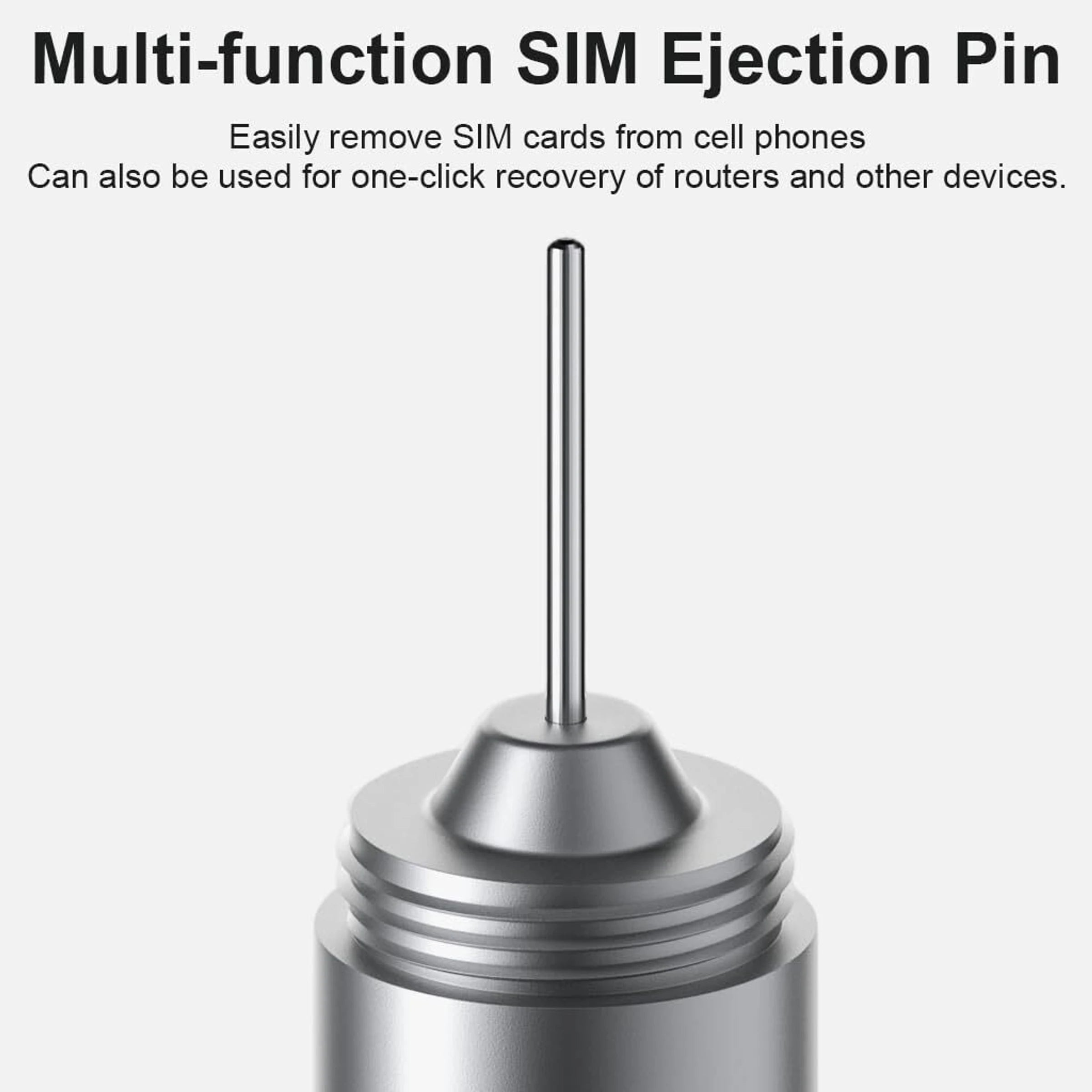 2 IN 1 PREMIUM SIM EJECTOR & CLEANING BRUSH TOOL ( STAINLESS STEEL )