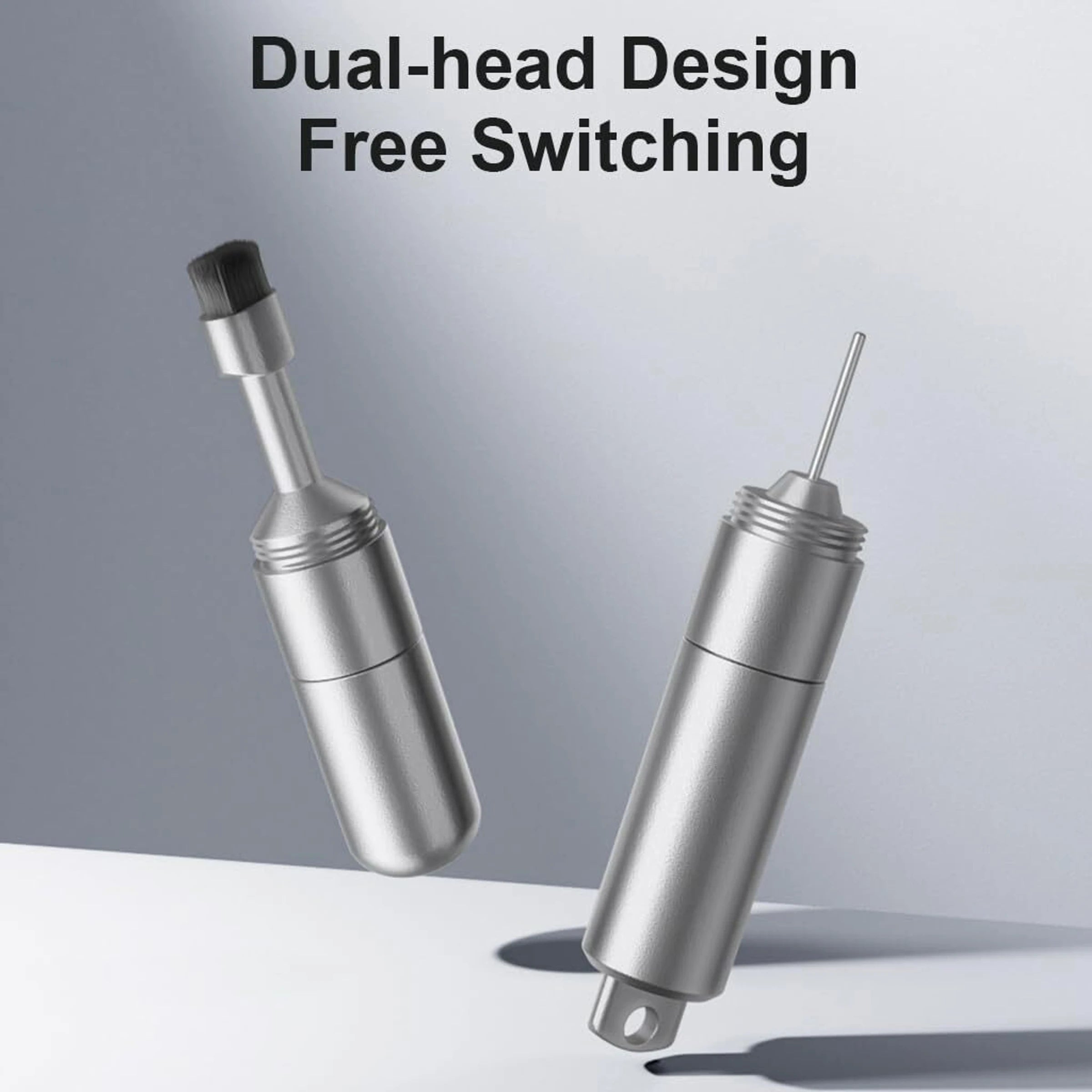 2 IN 1 PREMIUM SIM EJECTOR & CLEANING BRUSH TOOL ( STAINLESS STEEL )