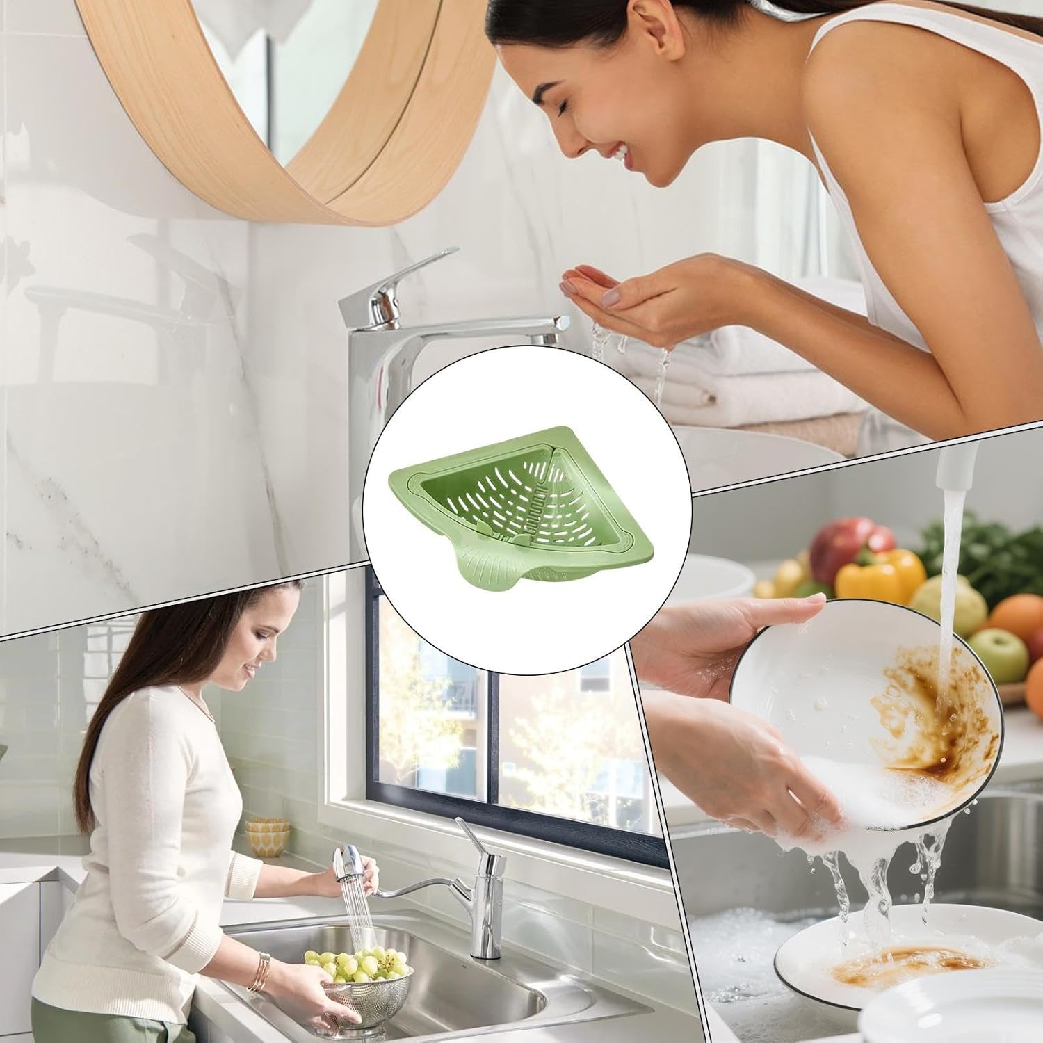 2 PICES KITCHEN SINK CORNER COLANDER