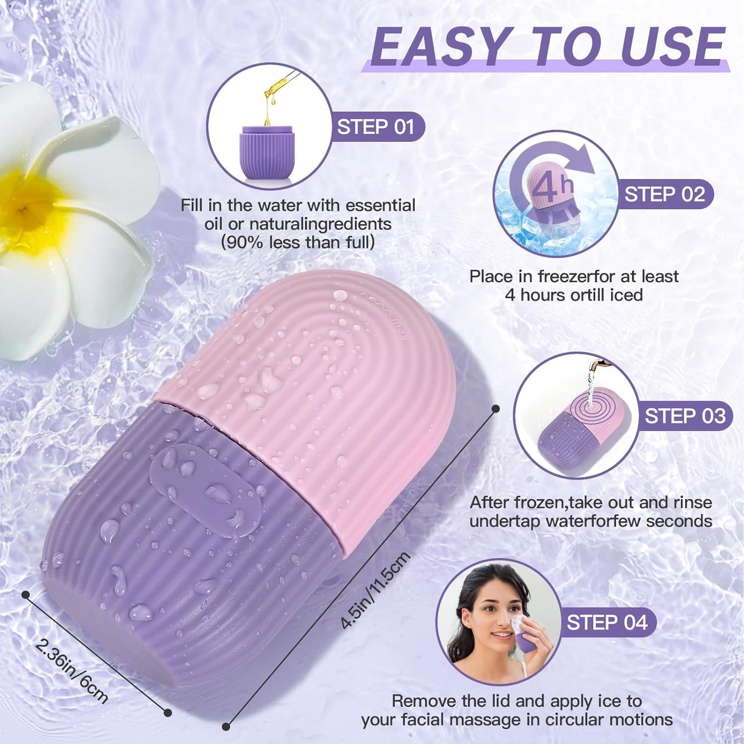 3 PICES SILICON ICE CLEANSER
